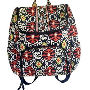 Vera Bradley Multi Color Backpack Lightweight Medium size